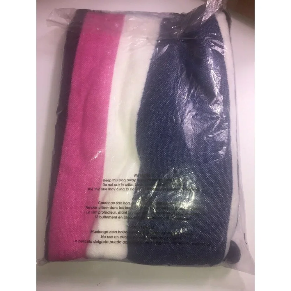 Inc International Concepts Striped Pom Pom Wrap & Scarf